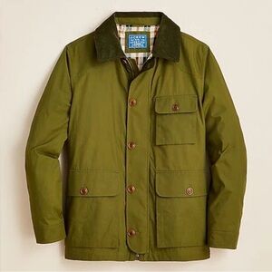J.Crew Utility Barn Jacket in Kintoch cloth Green size M